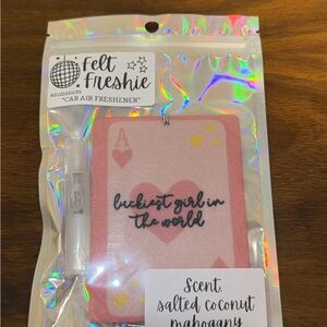 Pink Felt Freshie Air Freshener